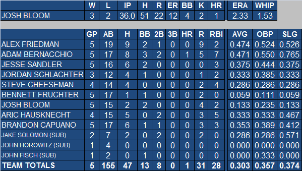 2013 Individual Batting Statistics